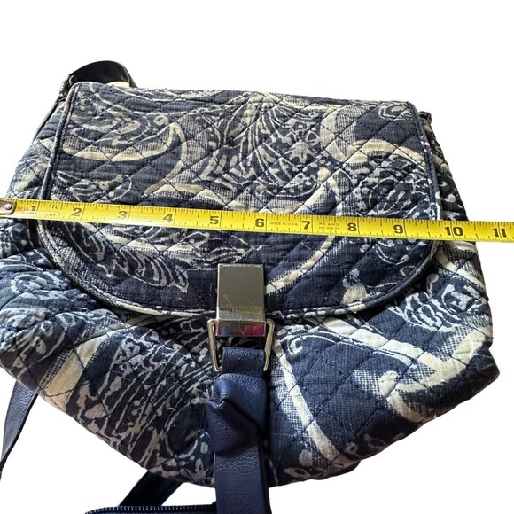 Vera Bradley Quilted Crossbody Bag & Wallet Set In Blue Pattern Retired - Picture 8 of 11